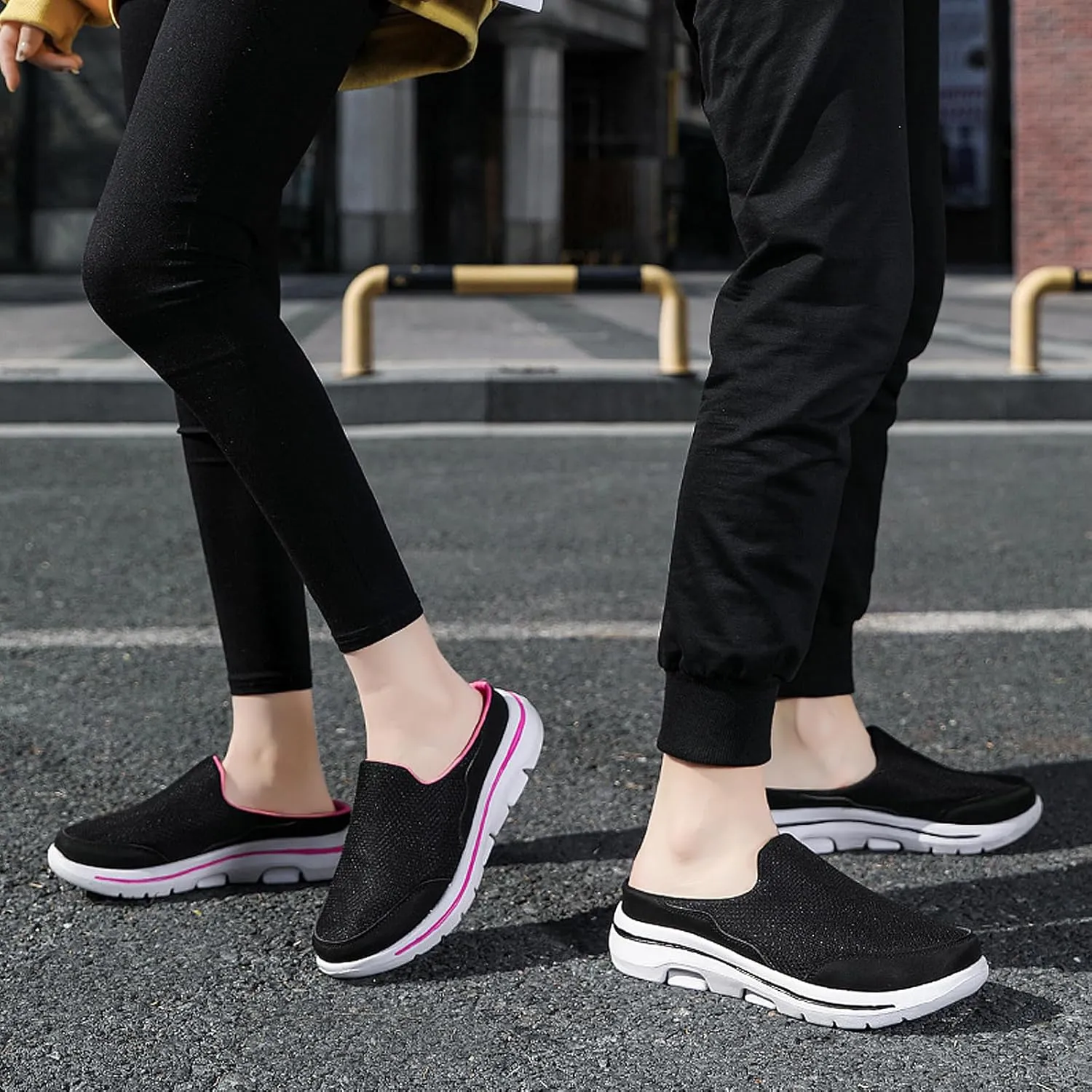 Men's Garden Shoes Casual Clogs Women's House Slippers Outdoor Anti-Skid Sole Comfort Slip-On Walking Mules