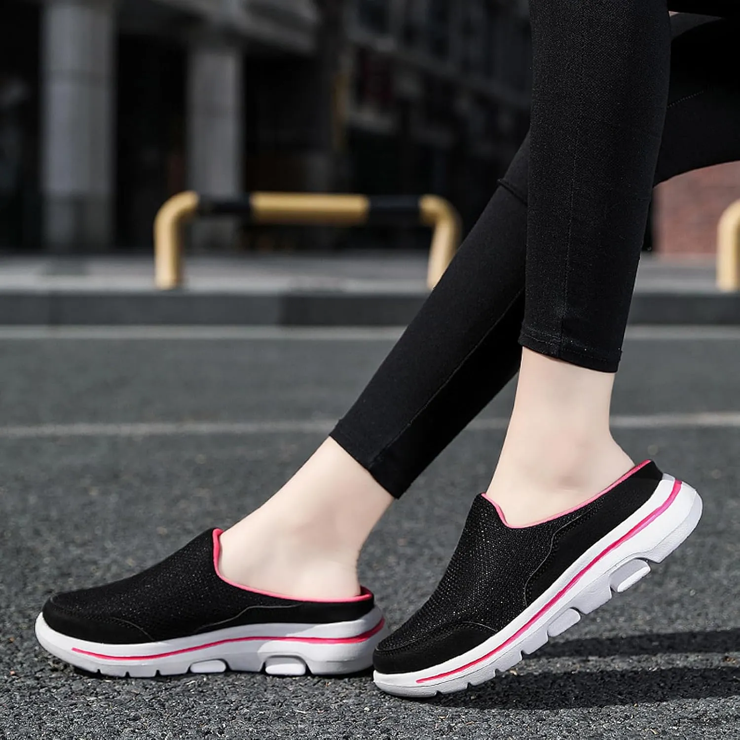 Men's Garden Shoes Casual Clogs Women's House Slippers Outdoor Anti-Skid Sole Comfort Slip-On Walking Mules
