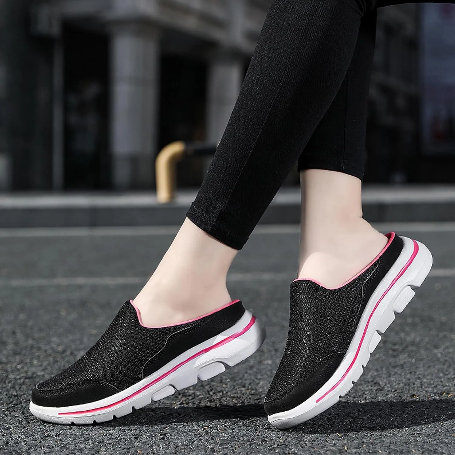Men's Garden Shoes Casual Clogs Women's House Slippers Outdoor Anti-Skid Sole Comfort Slip-On Walking Mules