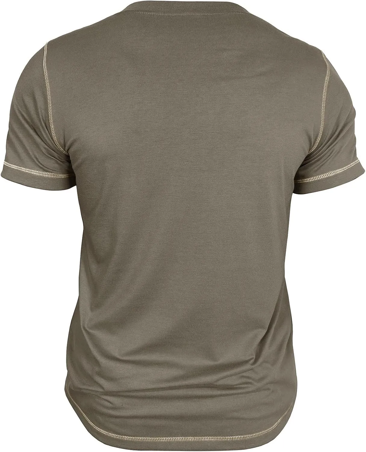 Men's Henley Shirt Soft Cotton Short Sleeve Stretchy Muscle Fit T Shirts Classic Band Collar Button Down Tee Tops