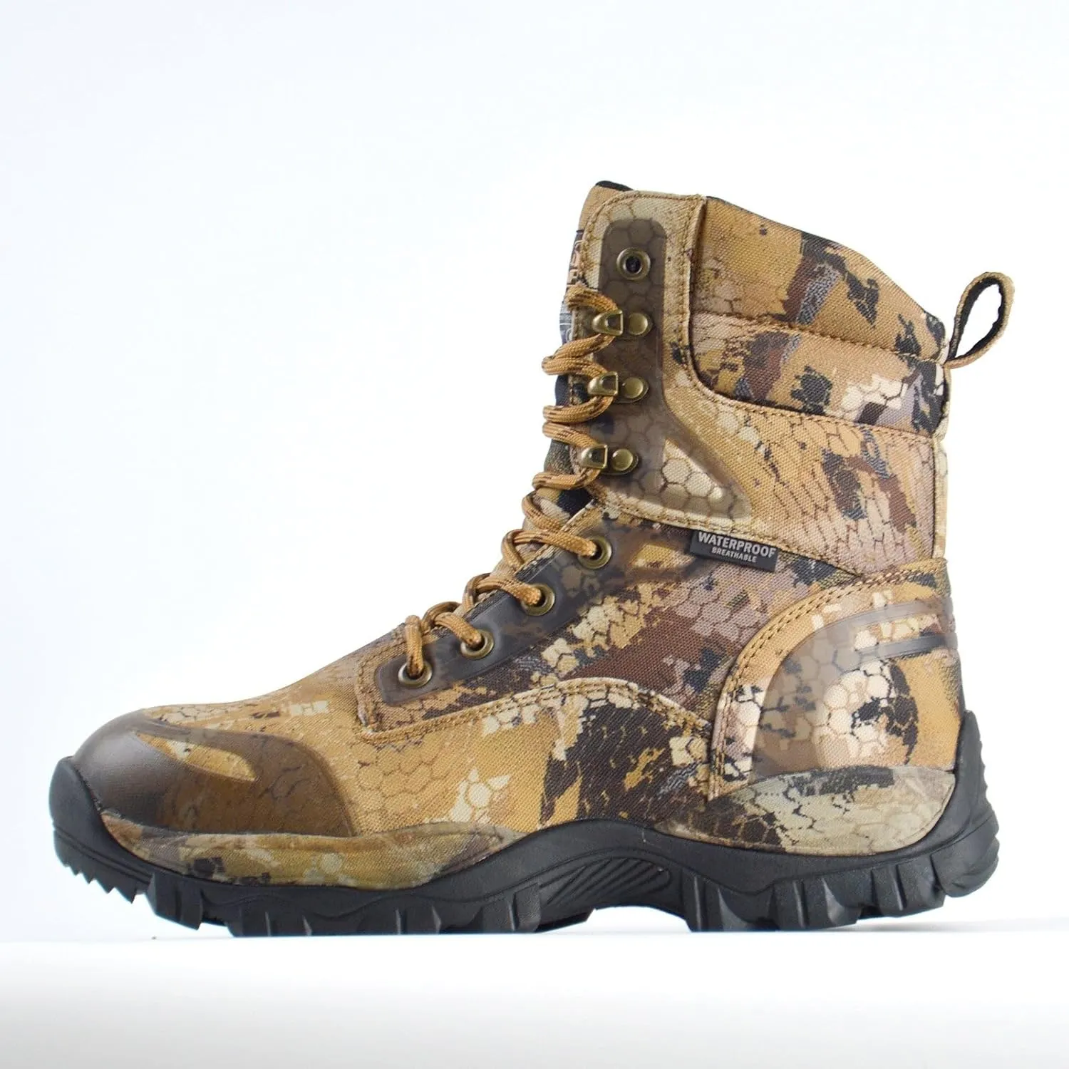 Men's Hunting Boots Waterproof Hiking Boots Insulated Work Boot, 8" Lightweight Breathable Outdoor Shoes, 400g Insulation