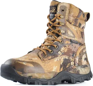 Men's Hunting Boots Waterproof Hiking Boots Insulated Work Boot, 8" Lightweight Breathable Outdoor Shoes, 400g Insulation