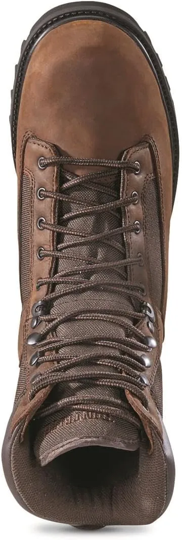 Men's Insulated Waterproof Hunting Boots Non-Slip Shoes, 1200-gram, Brown
