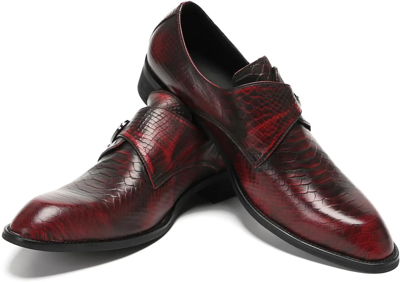 Mens Loafers Formal Dress Slip On Shoes Leather Wedding Fashion Casual Driving Monk Strap Loafers Business Prom Tuxedo Summer Shoes for Men