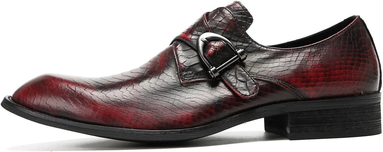 Mens Loafers Formal Dress Slip On Shoes Leather Wedding Fashion Casual Driving Monk Strap Loafers Business Prom Tuxedo Summer Shoes for Men