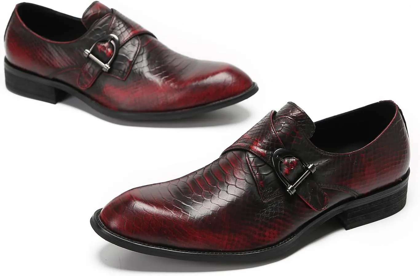 Mens Loafers Formal Dress Slip On Shoes Leather Wedding Fashion Casual Driving Monk Strap Loafers Business Prom Tuxedo Summer Shoes for Men