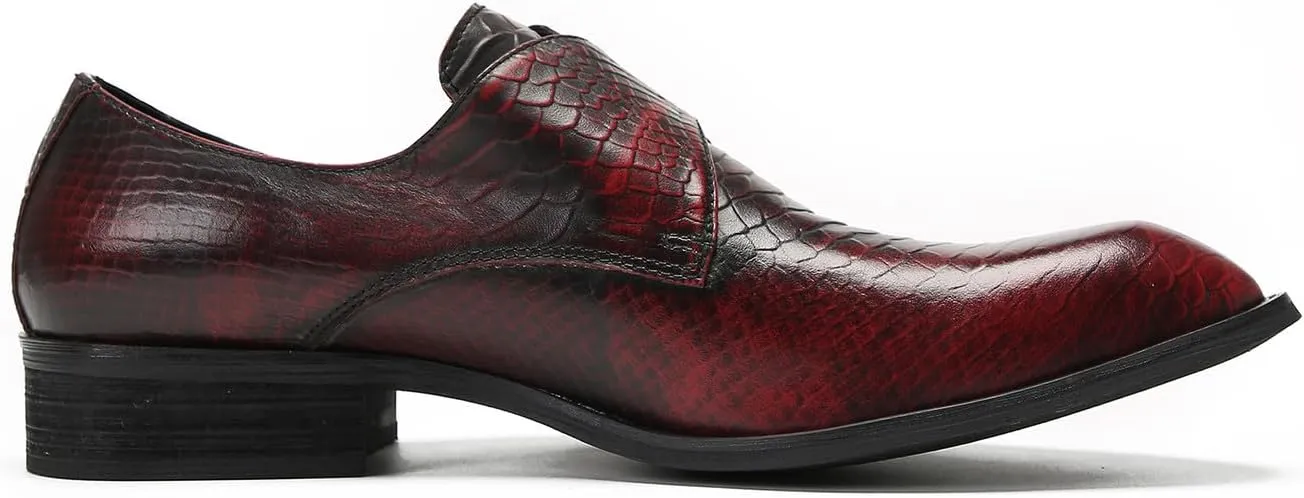 Mens Loafers Formal Dress Slip On Shoes Leather Wedding Fashion Casual Driving Monk Strap Loafers Business Prom Tuxedo Summer Shoes for Men
