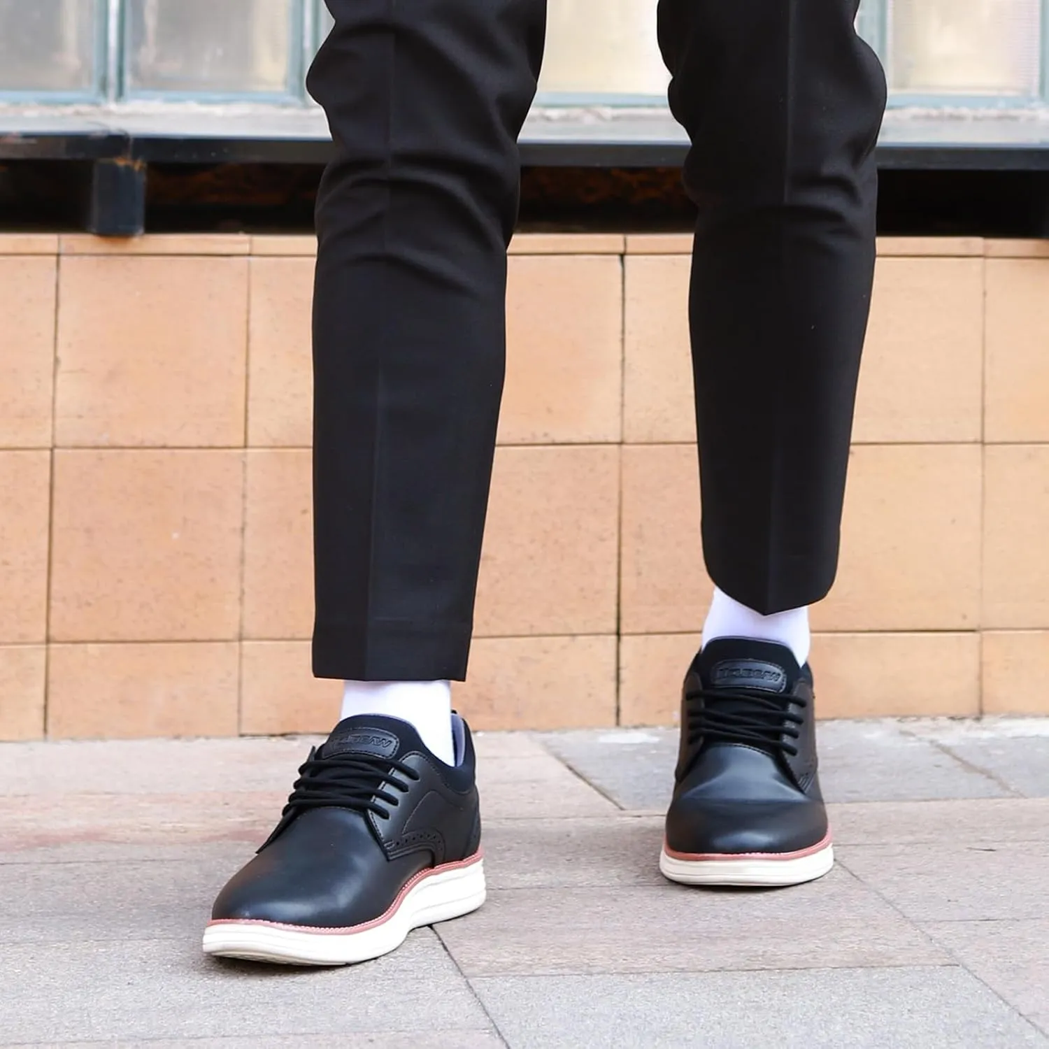 Mens Oxfords Lace-Up Lightweight Casual Busniess Comfortable Dress Shoes for Men