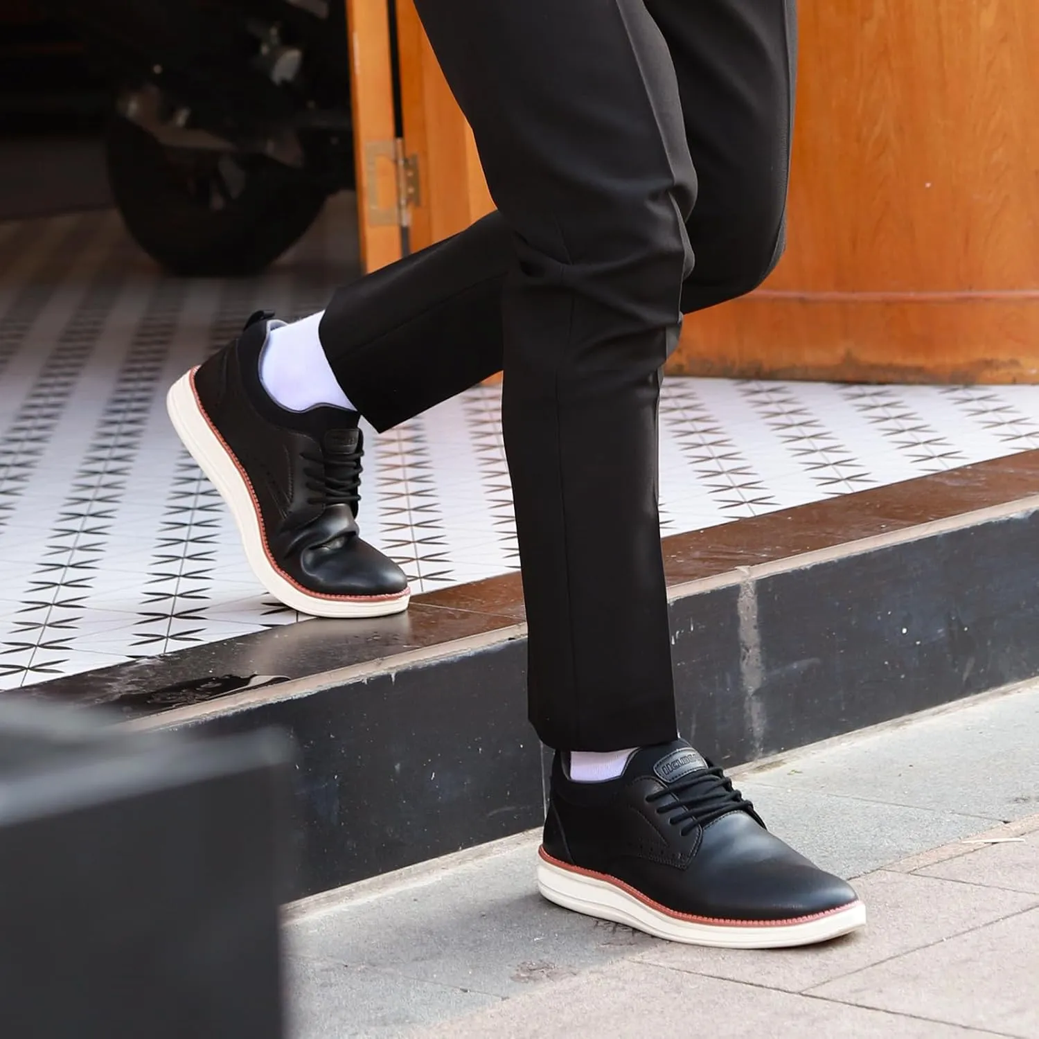 Mens Oxfords Lace-Up Lightweight Casual Busniess Comfortable Dress Shoes for Men