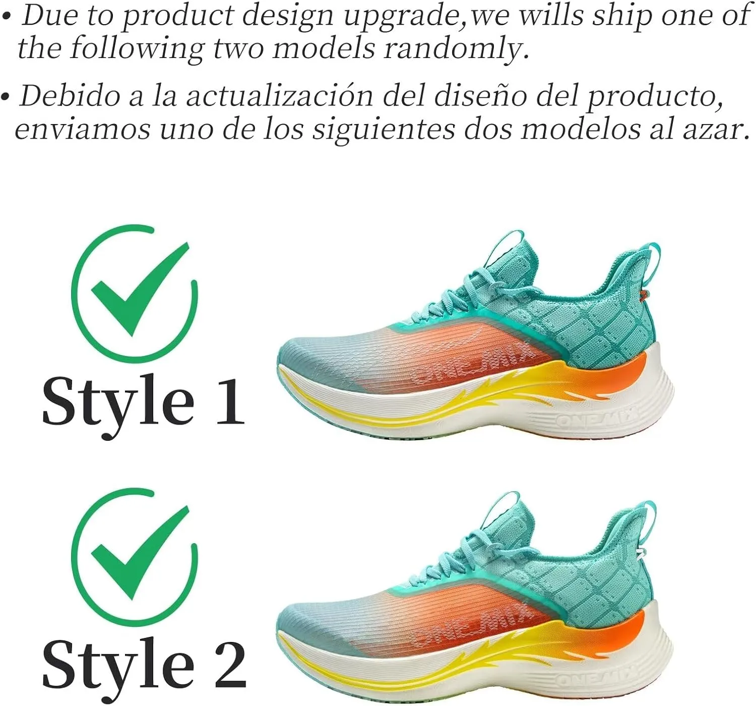 Men's Road Running Shoes Marathon Running Shoes Carbon Fiber Plate Running Shoes Wide with Arch Support Lightweight Breathable Sneakers ONEMIX Light Armor 21601