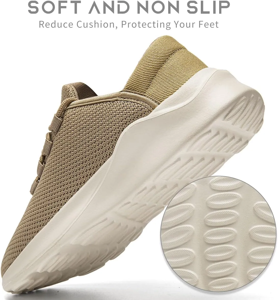 Mens Running Shoes Slip on Walking Sneakers Workout Sports Athletic Gym Ultra Lightweight Casual Fashion Breathable Mesh Comfortable