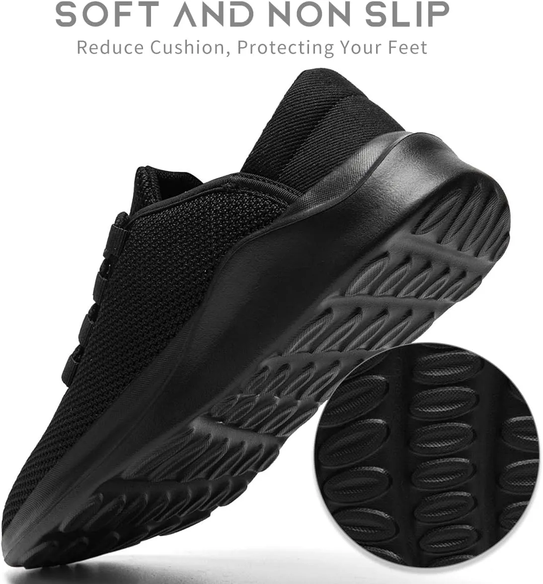 Mens Running Shoes Slip on Walking Sneakers Workout Sports Athletic Gym Ultra Lightweight Casual Fashion Breathable Mesh Comfortable