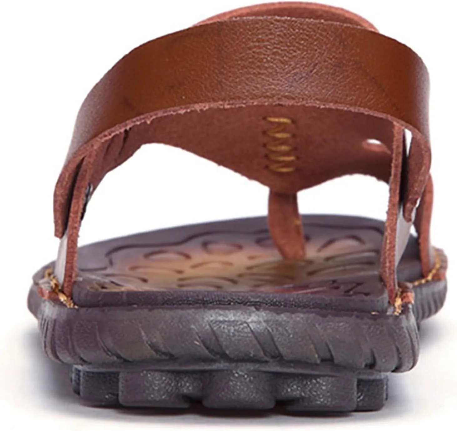 Mens Sandals Slippers Slip On Flip Flops for Men Shoes Leather Toe Ring Style Beach