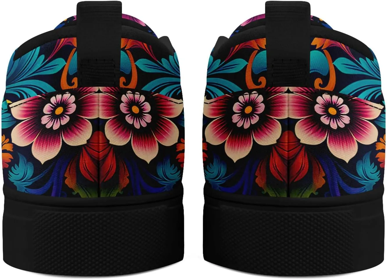 Men's Slip-On Canvas Shoes Gothic Skull Print Casual Lightweight Loafers Comfortable Walking Sneaker for Women