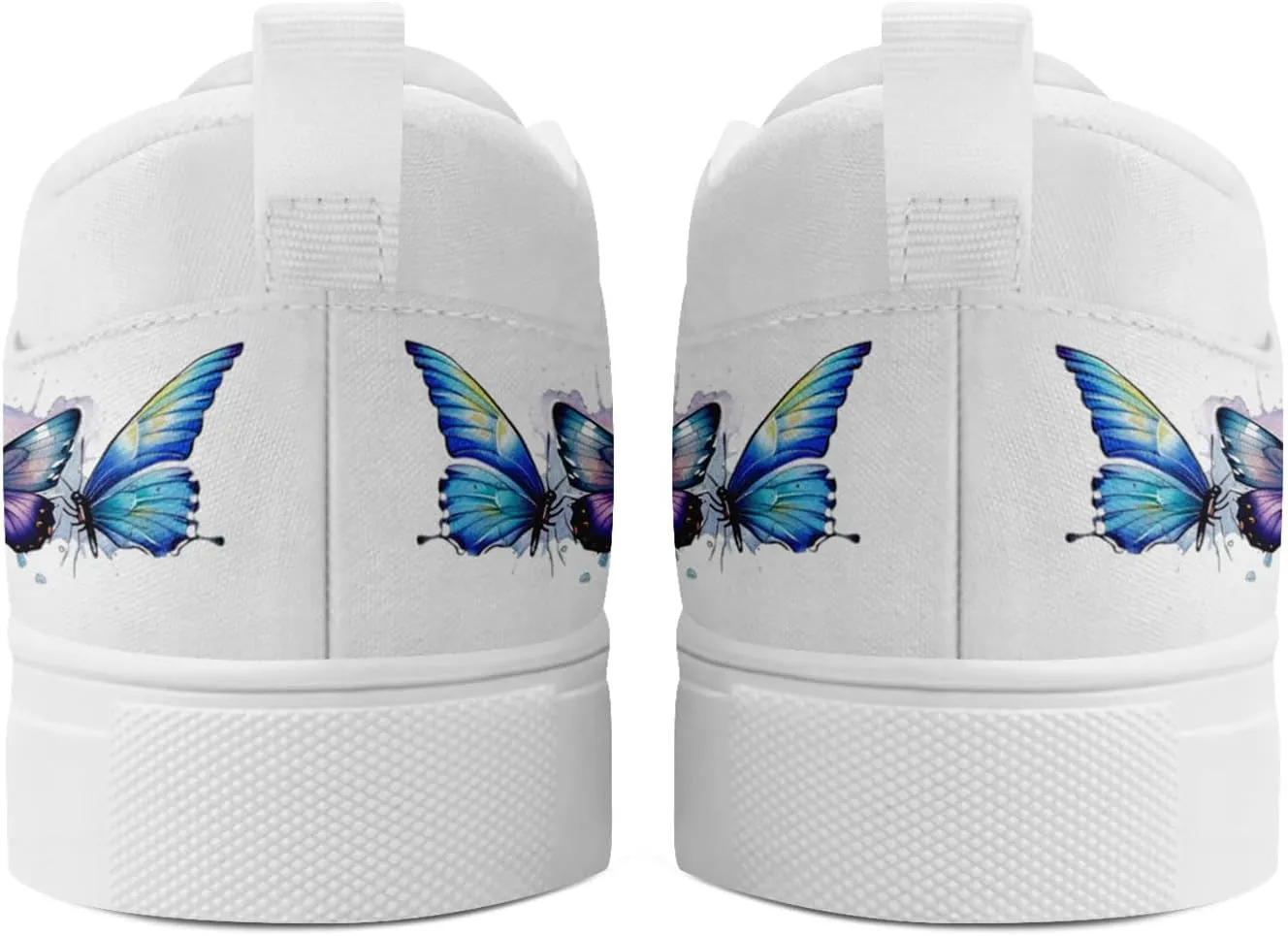 Men's Slip-On Canvas Shoes Gothic Skull Print Casual Lightweight Loafers Comfortable Walking Sneaker for Women