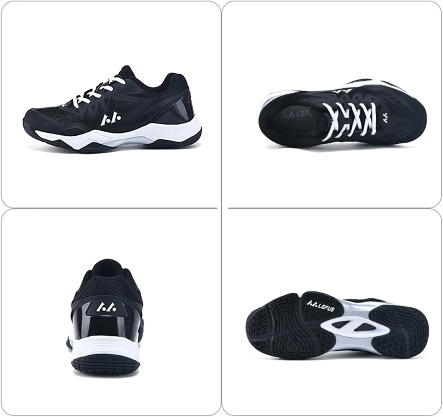 Men's Tennis Shoes Non-Slip Lightweight Squash Racket Sports Sneakers Comfort Indoor/Outdoor Court Training Shoe