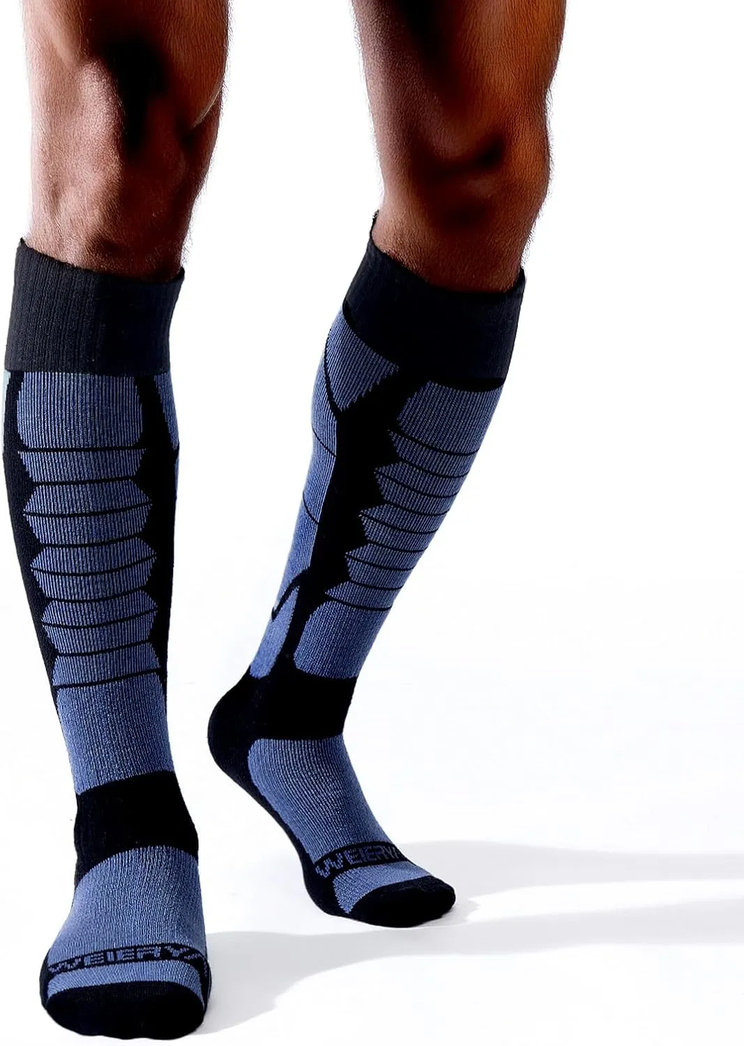 Merino Wool Socks for Skiing, Snowboarding, Winter Outdoors, Over the Calf, Warm Thermal Socks for Cold Weather