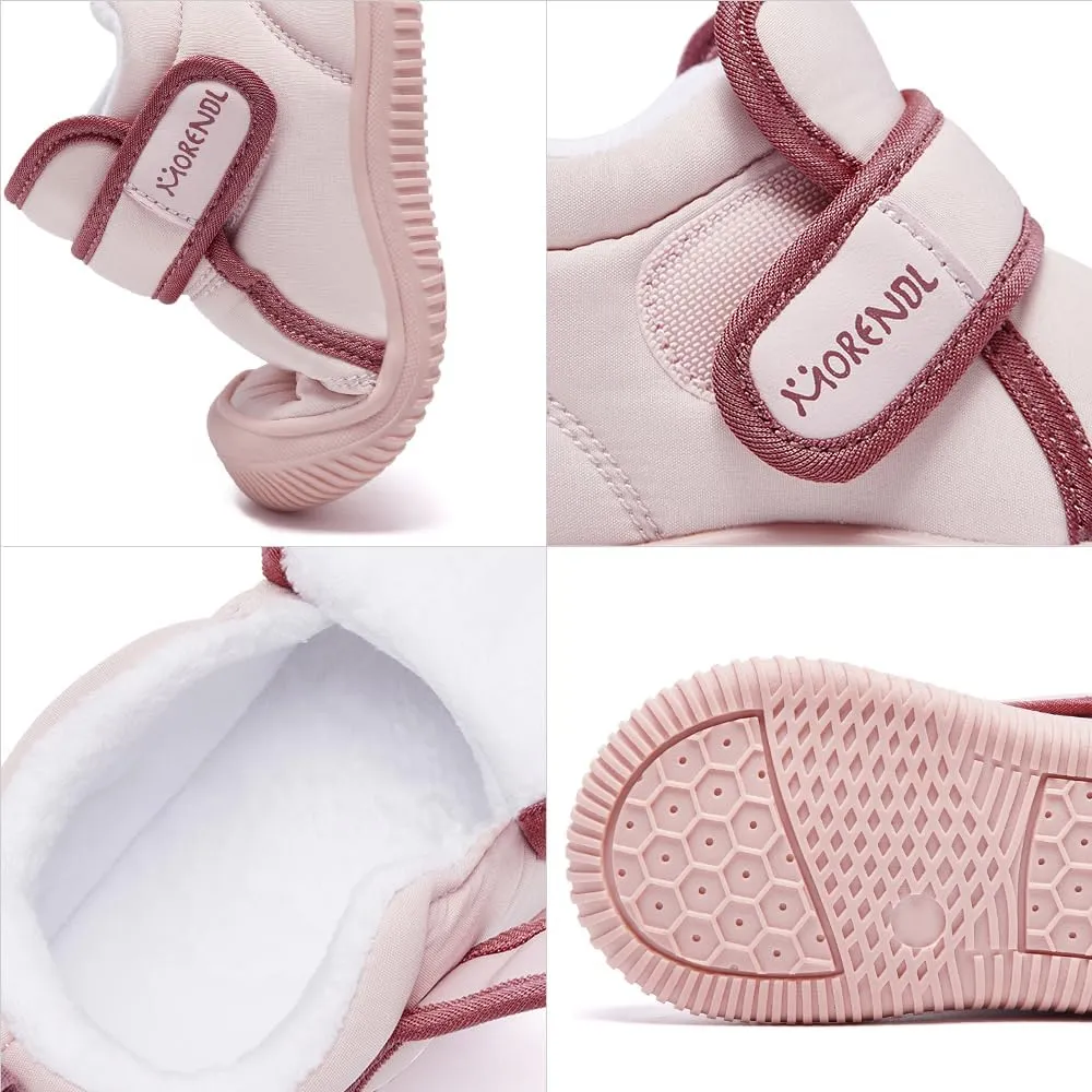 MORENDL Baby Winter Snow Boots for Infant Boys Girls Toddler Water-Resistant First Walker Shoes Warm Lining Soft Sole Anti-Slip Outdoor Booties