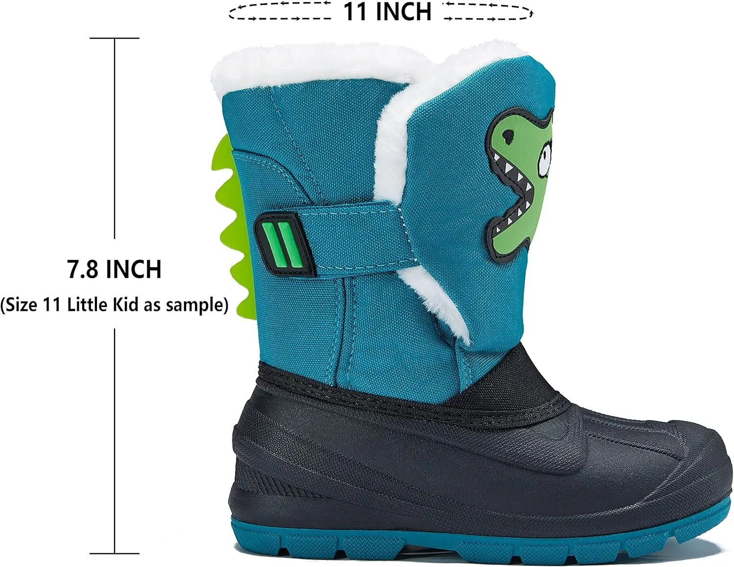 MORENDL Kids' Snow Boots Insulated Waterproof Fur Lined Warm Anti-Slip Winter Shoes for Boys and Girls Outdoor Walking(Toddler/Little Kid)