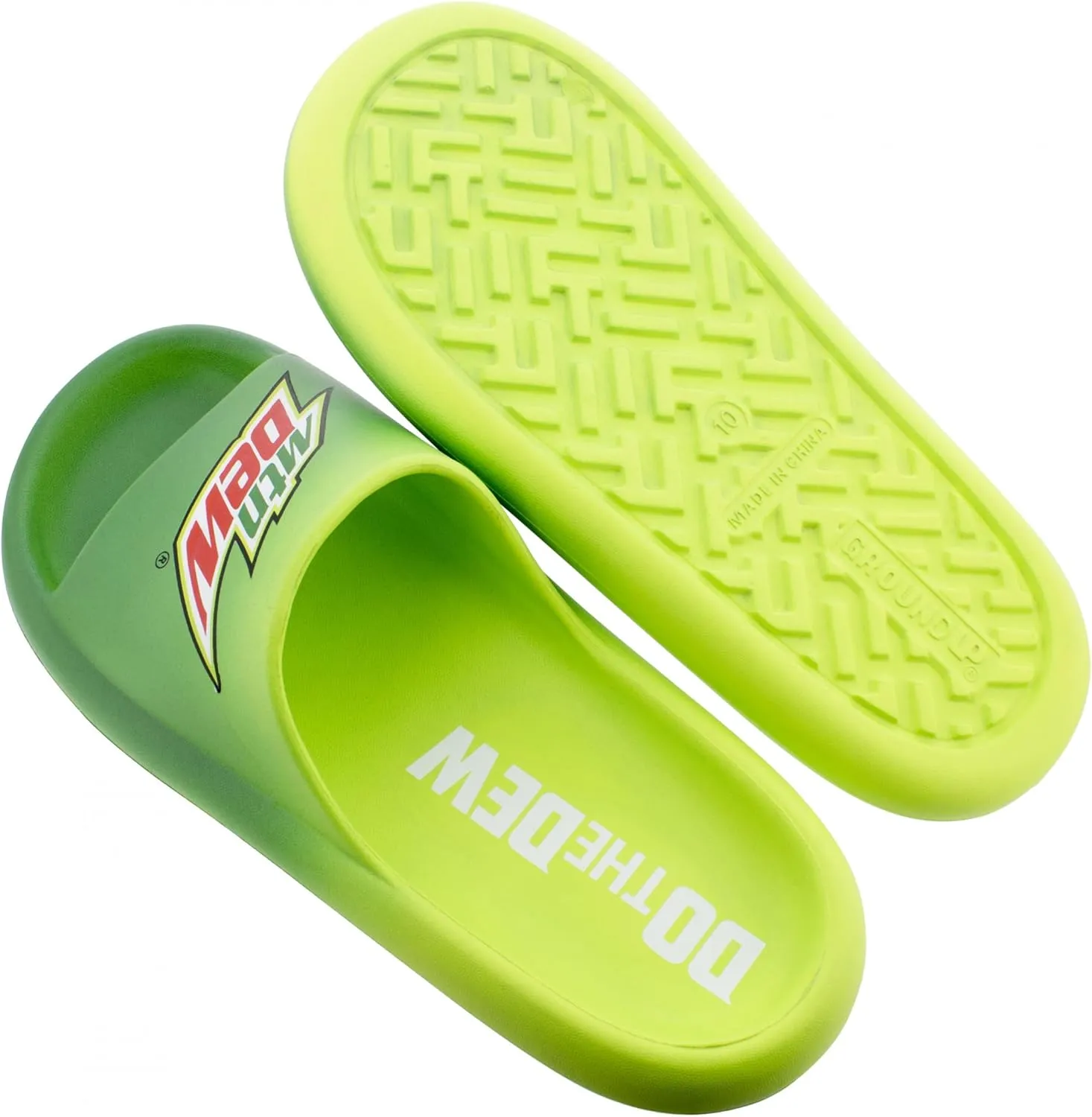 Mountain Dew Do the Dew Men's Comfort Slide Sandals