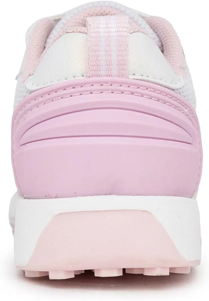 Nautica Kids Girls Athletic Sneakers - Comfortable Running Shoes with Adjustable Hook-and-Loop Strap, Toddler/Little Kid Sizes
