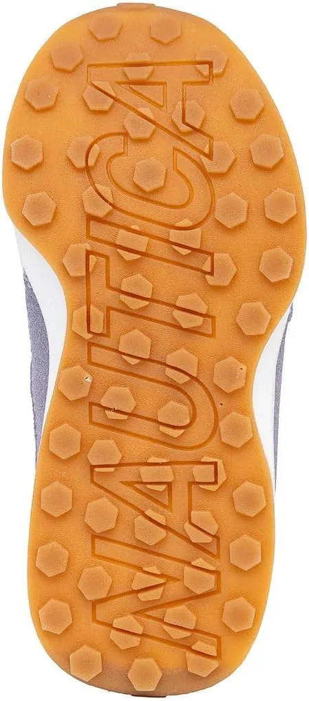 Nautica Kids Girls Athletic Sneakers - Comfortable Running Shoes with Adjustable Hook-and-Loop Strap, Toddler/Little Kid Sizes