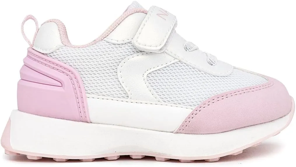 Nautica Kids Girls Athletic Sneakers - Comfortable Running Shoes with Adjustable Hook-and-Loop Strap, Toddler/Little Kid Sizes