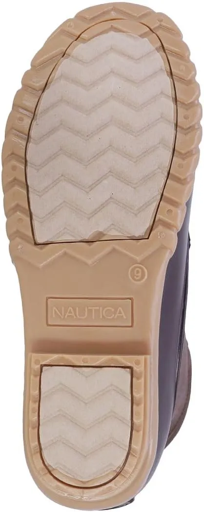 Nautica Mens Duck Boots Waterproof Shell Insulated Snow & Rain Boot -Lace-Up Winter Shoe- Channing (Wide/Medium Width)