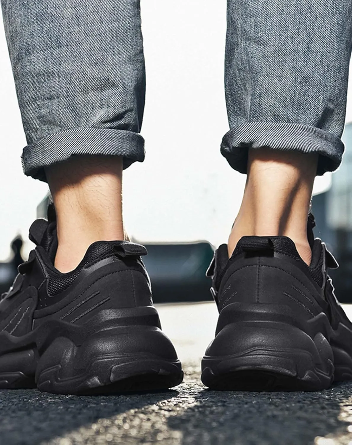 Niepce Inc Streetwear Fashion Chunky Sneakers for Men