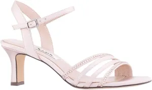 NINA Nelena - Women's Sparkling Dress Sandals with Crystal Embellishments Shoes - Elegant and Comfortable heeled Sandals for Women - Casual and Dress - Women Shoes