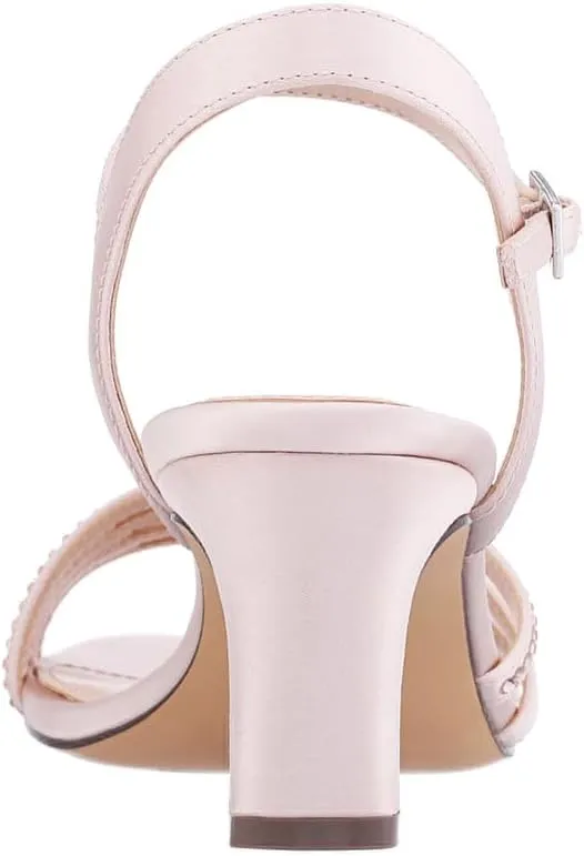 NINA Nelena - Women's Sparkling Dress Sandals with Crystal Embellishments Shoes - Elegant and Comfortable heeled Sandals for Women - Casual and Dress - Women Shoes