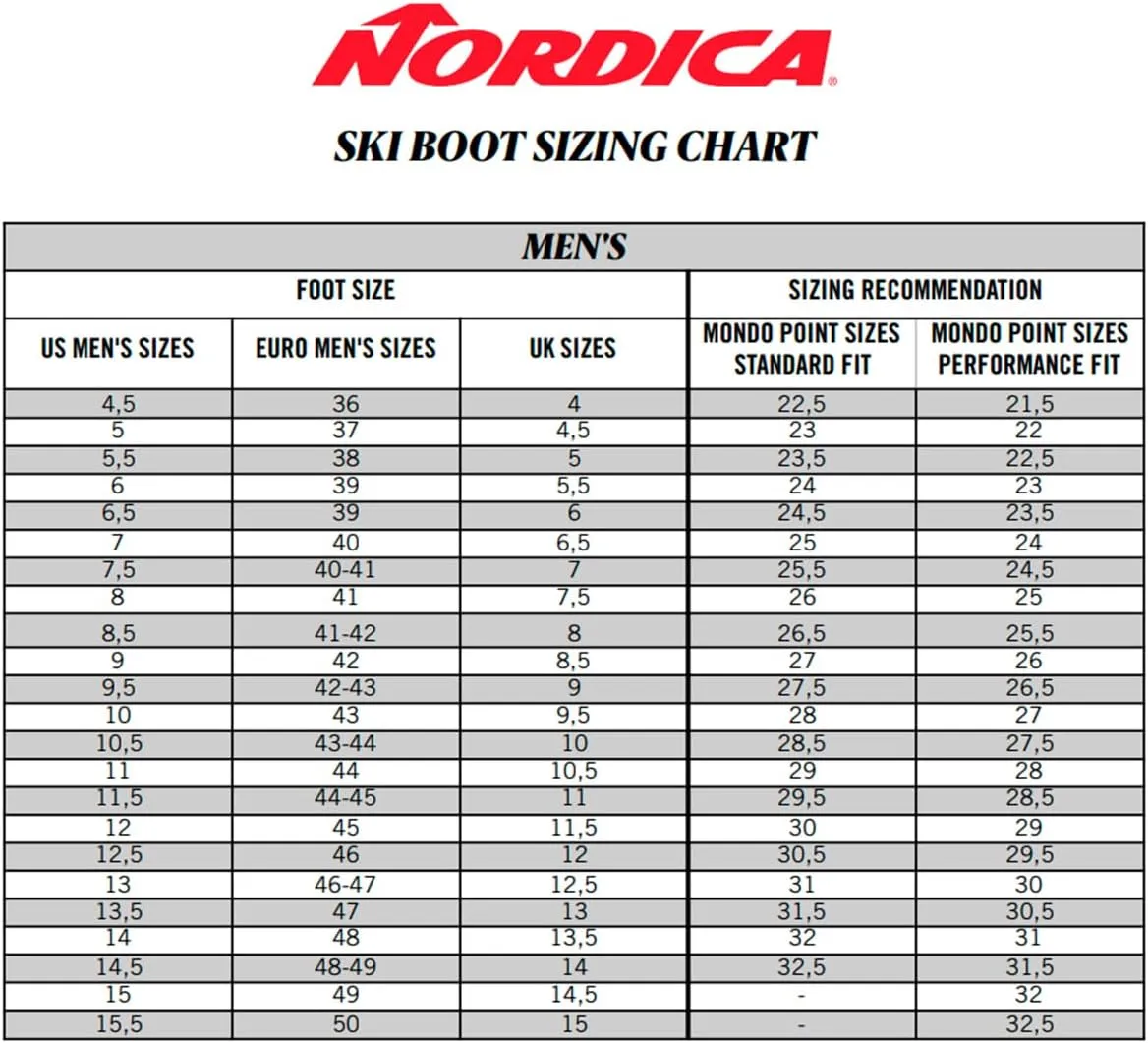 NORDICA Men's HF Elite Heat Durable Warm Insulated Water-Resistant Easy-Entry All-Mountain Touring Ski Boots with Instep Volume Control