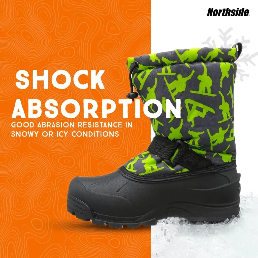 Northside Frosty Insulated Winter Snow Boots for Girls and Boys with Rugged, Water Resistant Nylon Upper, Quick-Drying Lining, Removable EVA Insole, and Durable TPR Outsole