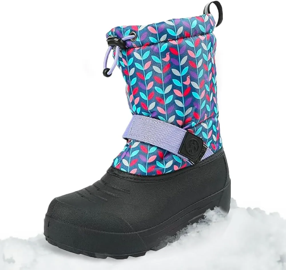 Northside Frosty Insulated Winter Snow Boots for Girls and Boys with Rugged, Water Resistant Nylon Upper, Quick-Drying Lining, Removable EVA Insole, and Durable TPR Outsole