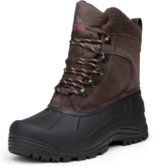 NORTIV 8 Men's Insulated Waterproof Winter Snow Boots TERREY