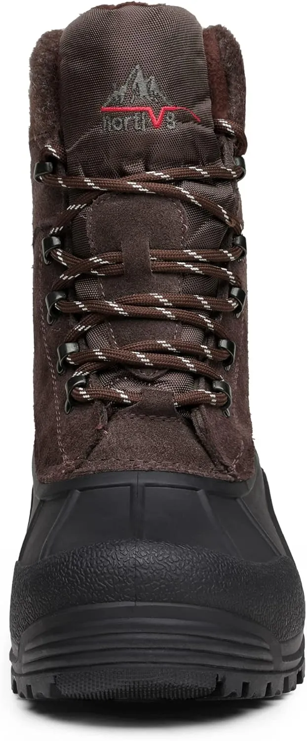 NORTIV 8 Men's Insulated Waterproof Winter Snow Boots TERREY