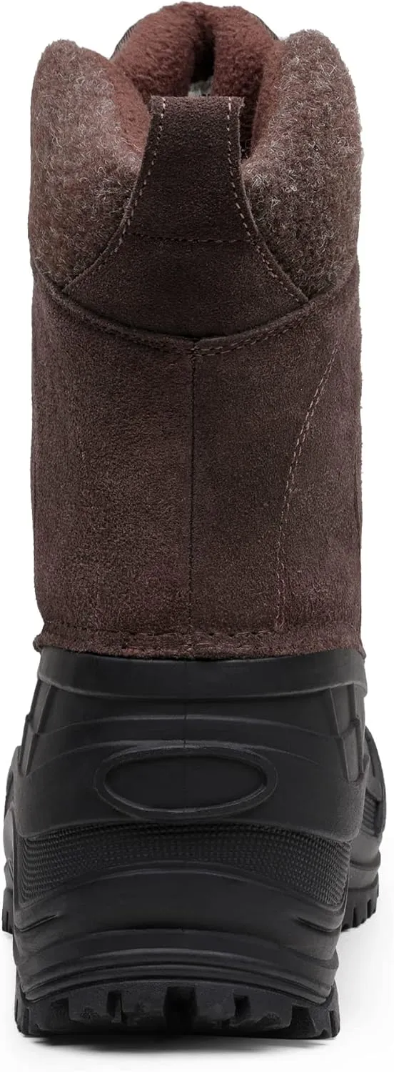 NORTIV 8 Men's Insulated Waterproof Winter Snow Boots TERREY