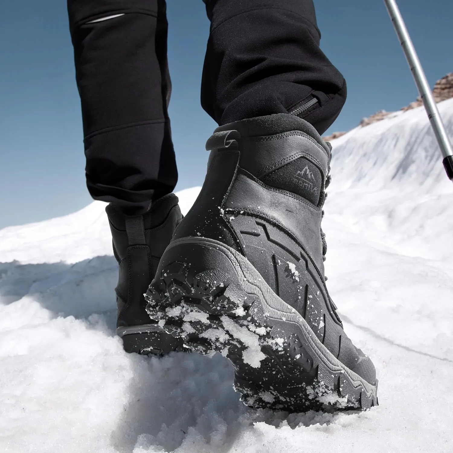 NORTIV 8 Mens Winter Boots Insulated Waterproof Snow Hiking Boots