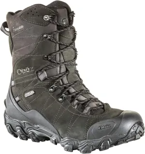 Oboz Bridger 10" Insulated B-DRY Hiking Boots - Men's Carbon Black 10 Wide