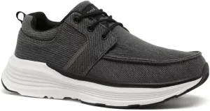OrthoComfoot Men's Orthopedic Outdoor Slip-On Loafers Walking Shoes: Arch Support Plantar Fasciitis Sneakers, Comfort Classic Canvas Shoes for Foot and Heel Pain
