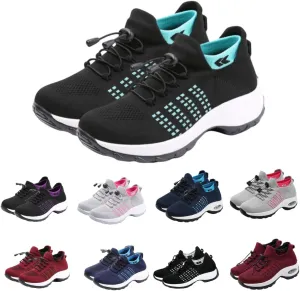 Orthopedic Shoes for Women Comfort Wear Orthowear Shoes Wide Width Slip On Walking Tennis Sneakers Plantar Fasciitis Bowling Shoe Mesh Athletic Style for Bowlers Breathable Lightweight