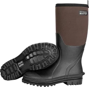 OutdoorMaster Hunting Boots for Men, Waterproof Rubber Neoprene Boots, Anti-slipped Insulated Outdoor Boots