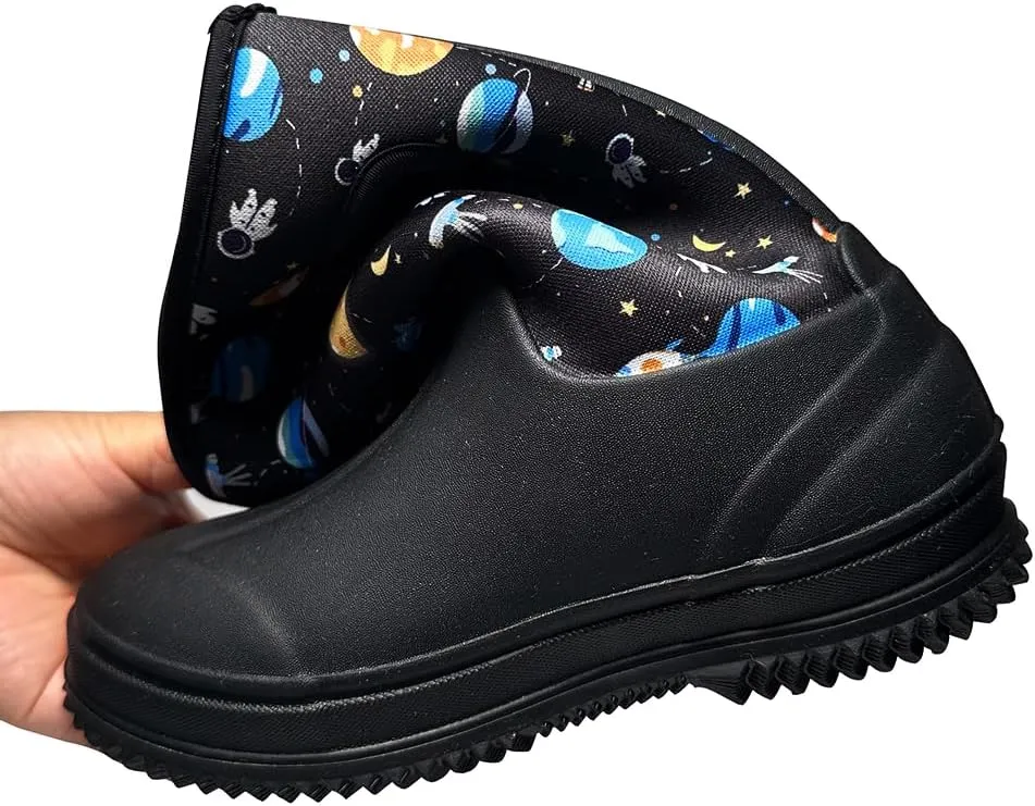 Outee Toddler Kids Warm Waterproof Neoprene Rain Boots