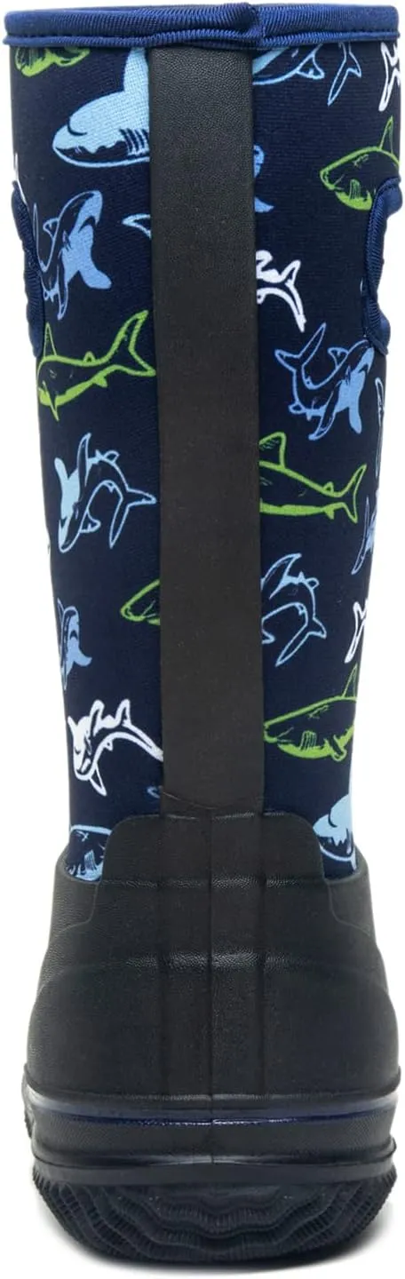 Outee Toddler Kids Warm Waterproof Neoprene Rain Boots