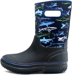 Outee Toddler Kids Warm Waterproof Neoprene Rain Boots