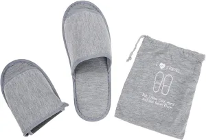 Portable Travel Slipper Spa Hotel Open Toe Sandals Non Disposable Foldable Shoes Guest Indoor House Room Business Trip Party Washable Footwear with Bags
