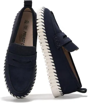 Project Cloud Genuine Leather Loafers for Women - Memory Foam Womens Shoes - Non Slip Spring Loafers Flexible Sole - Fashion Shoes for Women 2025 (Filide)