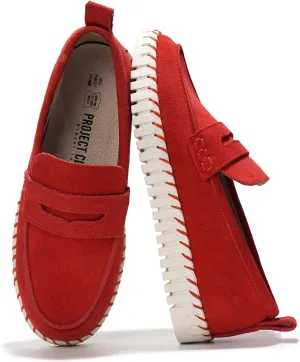 Project Cloud Genuine Leather Loafers for Women - Memory Foam Womens Shoes - Non Slip Spring Loafers Flexible Sole - Fashion Shoes for Women 2025 (Filide)