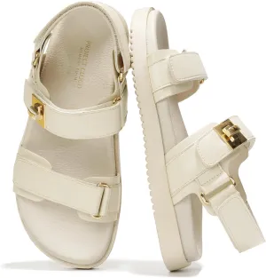 Project Cloud Genuine Leather Platform Sandals Women Footwear - Comfortable and Adjustable Summer Sandals for Women 2025 - Memory Foam and Non-Slip Slingback Beach Slides (Mona)