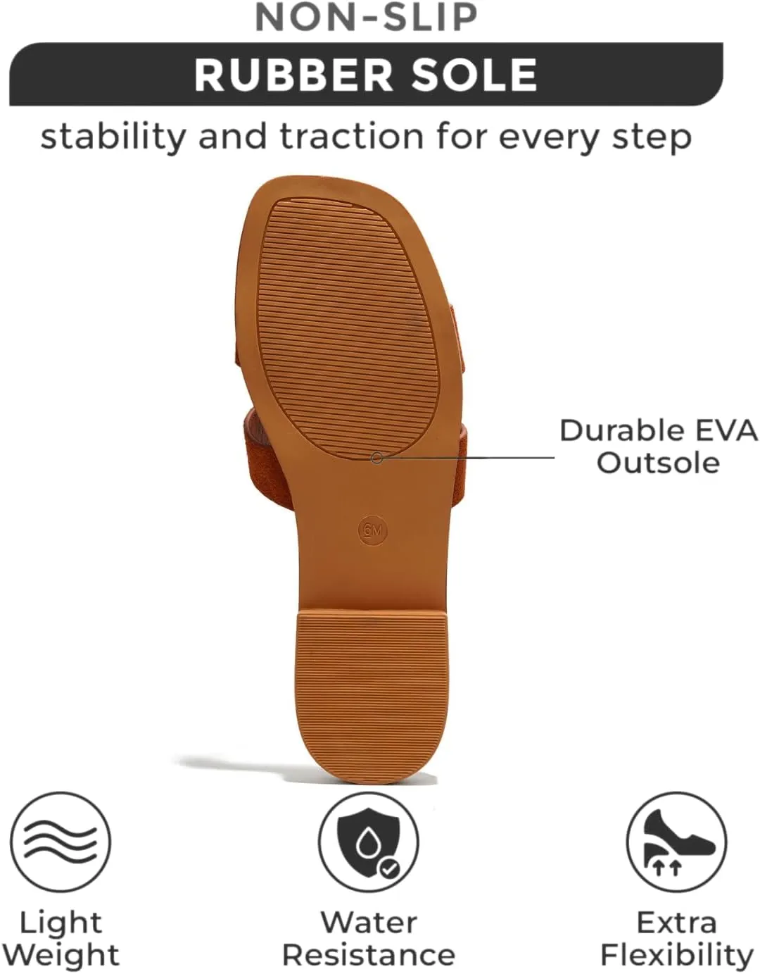 Project Cloud Genuine Leather Summer Sandals for Women 2025 - Fashion Flat Womens Sandals with Memory Foam Insole Slides Sandals Women Footwear - Mules Women's Sandals (Jannel)